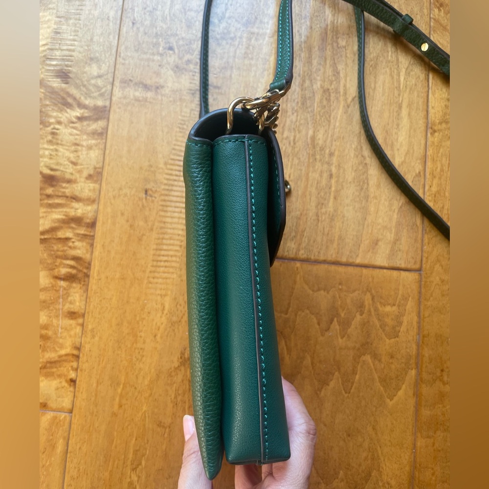 Tory Burch Kira phone crossbody shoulder bag mini wallet on chain leather - Picture 4 of 14